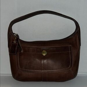 Vintage COACH Ergo 11283 Hobo Brown Glove Tanned Leather Shoulder Bag Y2K
